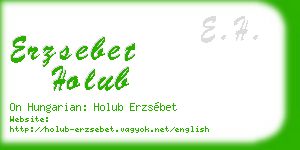 erzsebet holub business card